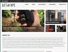 Tablet Screenshot of getavape.com
